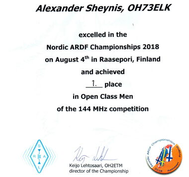OH73ELK at Nordic Radio Orienteering Championship OH73ELK at Nordic Radio Orienteering Championship